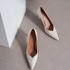 Flattered Korkokengat Ja Ballerinat | Flattered - Rose Leather Korkokengat, Creme