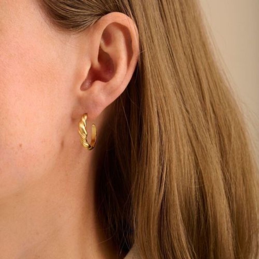 Pernille Corydon Korvakorut | Pernille Corydon - Hana Earrings 22Mm, Kulta