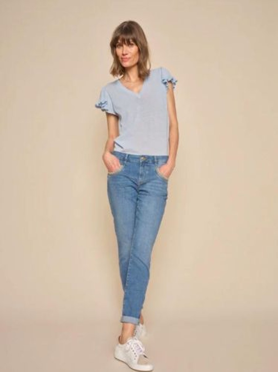 Mos Mosh Uutuudet | Mos Mosh - Naomi Diva Jeans, Blue Regular