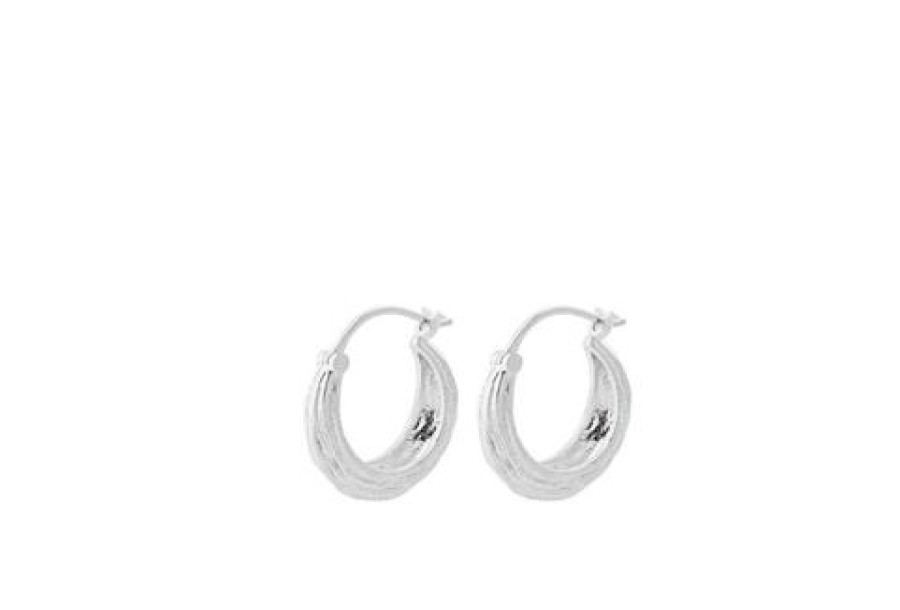 Pernille Corydon Korvakorut | Pernille Corydon - Small Coastline Earrings 16Mm, Hopea