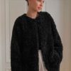 Gauhar Helsinki Takit Ja Jakut | Gauhar - Faux Fur Jacket, Black