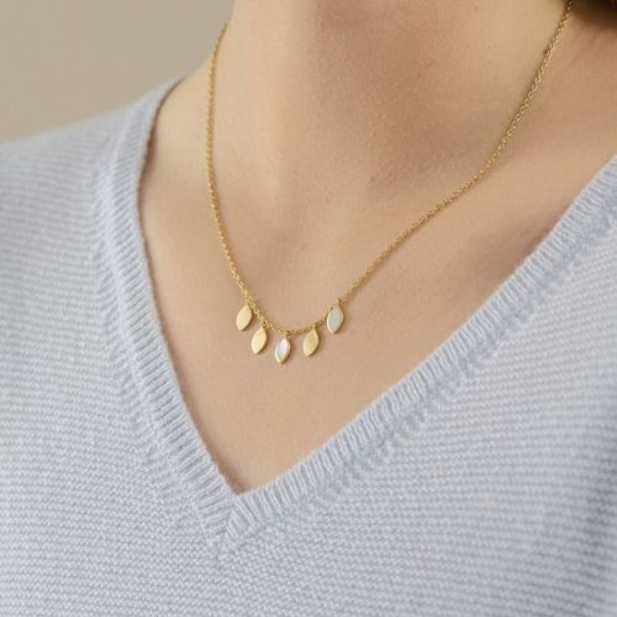 Pernille Corydon Kaulakorut | Pernille Corydon - Flake Necklace, Hopea