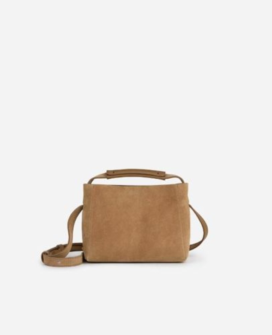 Flattered Laukut | Flattered - Hedda Mini Handbag Suede, Sand