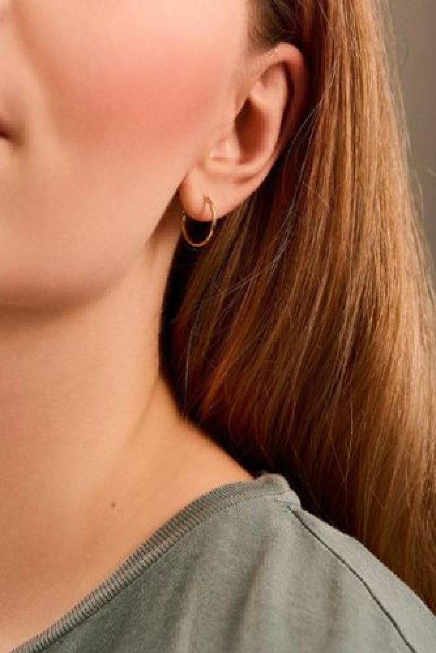 Pernille Corydon Korvakorut | Pernille Corydon - Micro Plain Hoops, Kulta 15Mm