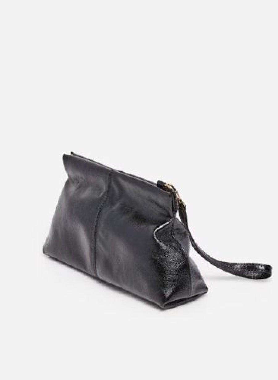 Flattered Laukut | Flattered - Clay Mini Clutch Handbag, Patent Black