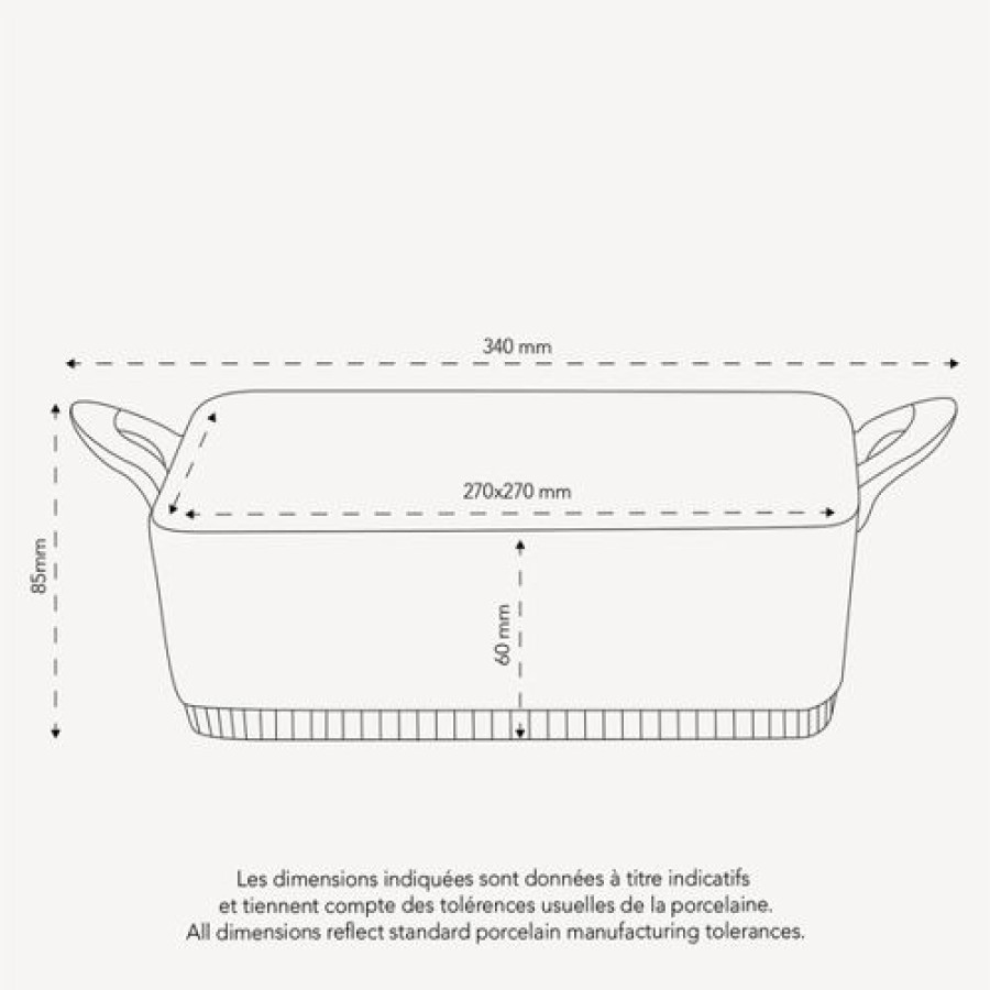 Pillivuyt Astiat | Pillivuyt - Toulouse Baker 3L (27X27Cm)