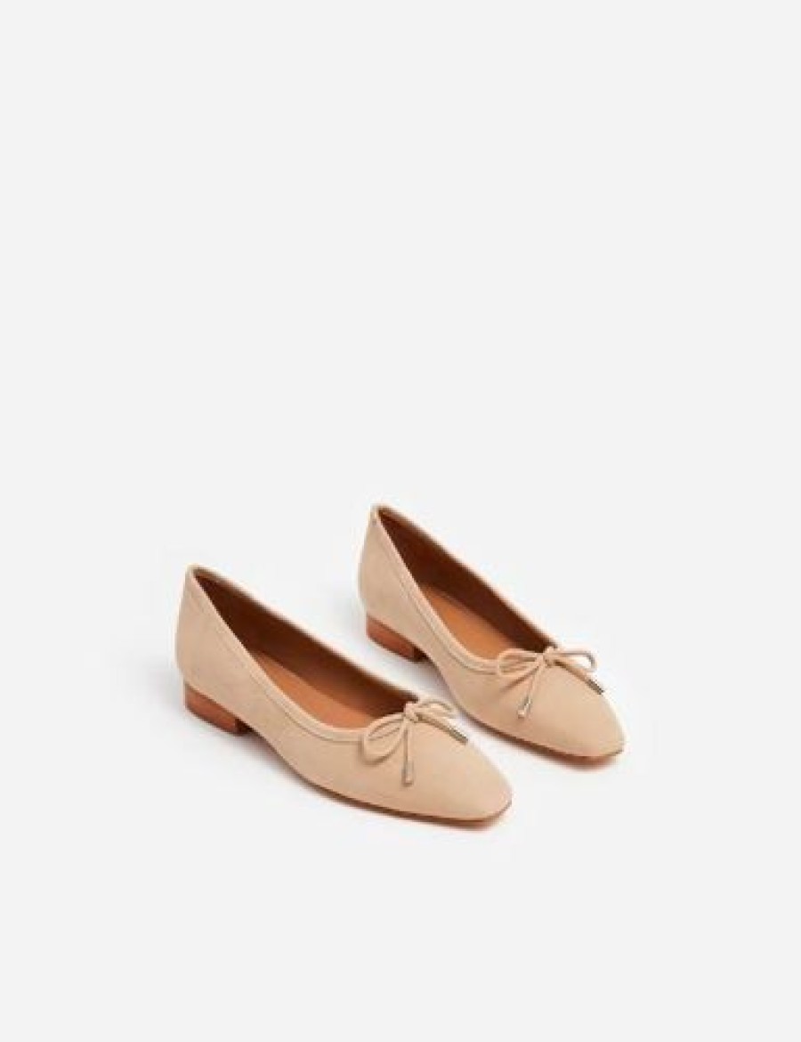 Flattered Korkokengat Ja Ballerinat | Flattered - Monica Ballerinat, Sand Suede