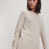 Davida Neuleet Ja Neuletakit | Davida - Straight O-Neck Neule, Light Beige