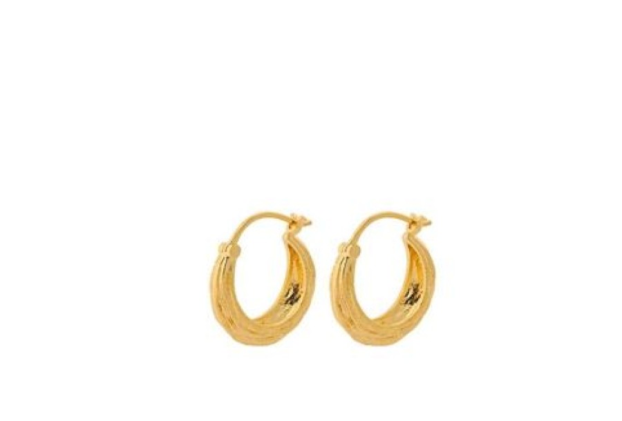 Pernille Corydon Korvakorut | Pernille Corydon - Small Coastline Earrings 16Mm, Kulta