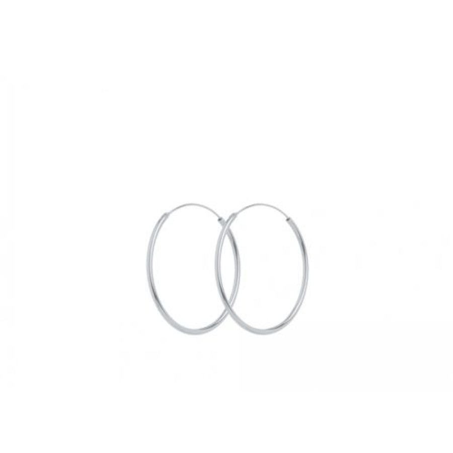 Pernille Corydon Korvakorut | Pernille Corydon - Plain Hoops Korvakorut 30Mm, Hopea