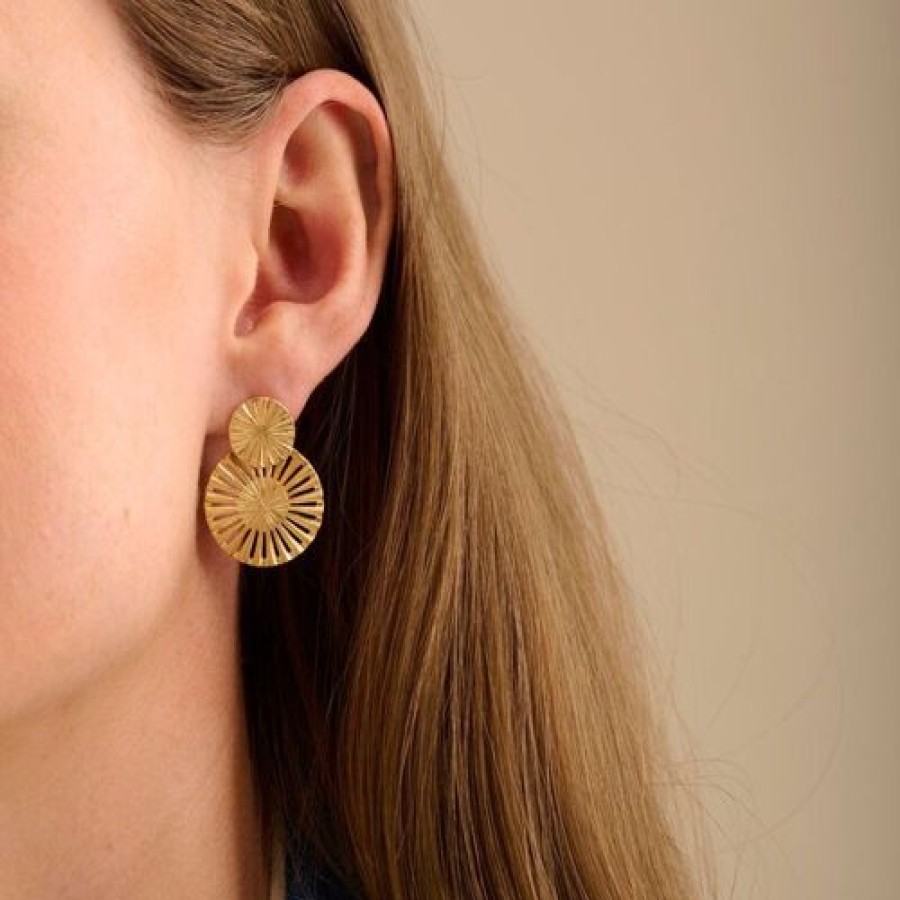 Pernille Corydon Korvakorut | Pernille Corydon - Starlight Earrings 30Mm, Kulta