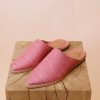 Mos Mosh Korkokengat Ja Ballerinat | Mos Mosh - Doha Raffia Flat Pistokkaat, Camellia Rose